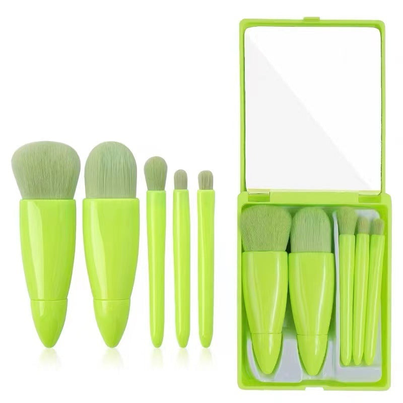 Portable 5-piece makeup brushes