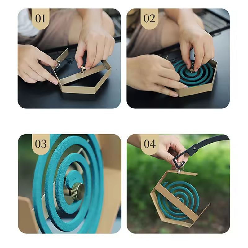 Outdoor Mosquito Coil Tray Camping