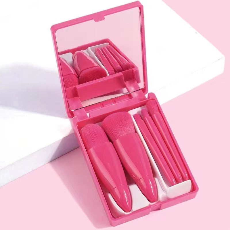 Portable 5-piece makeup brushes