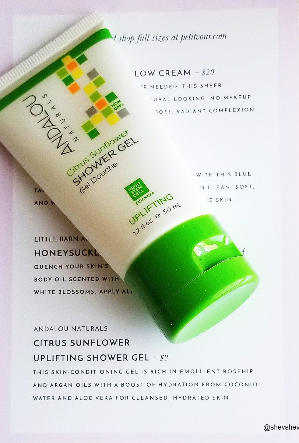 ANDALOU NATURALS Citrus Sunflower Uplifting Shower Gel 50 ML