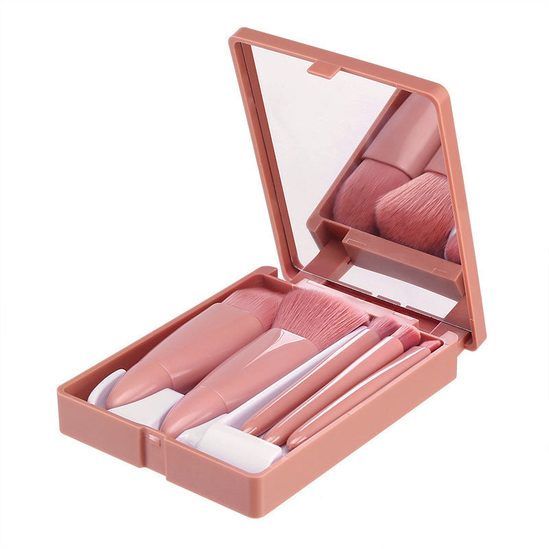 Portable 5-piece makeup brushes