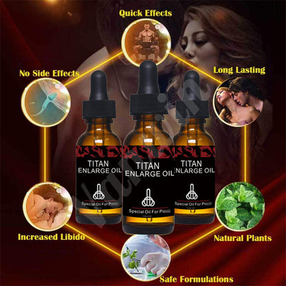 Hot Sale Russia Titan Men’s Vitality Massage Oil – 3 Pack | Natural Confidence & Energy Support