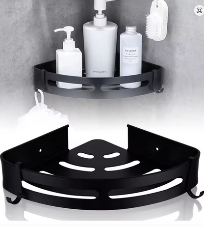No Drill 1/3 PCS Bathroom Shelf, Storage Organizer