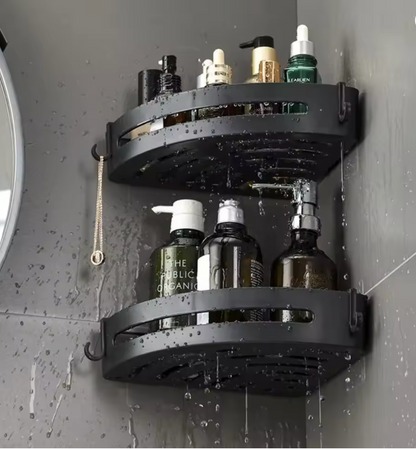 No Drill 1/3 PCS Bathroom Shelf, Storage Organizer