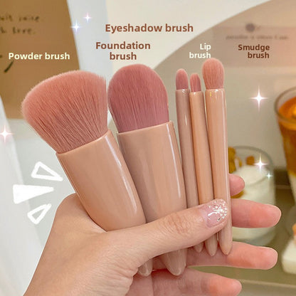 Portable 5-piece makeup brushes