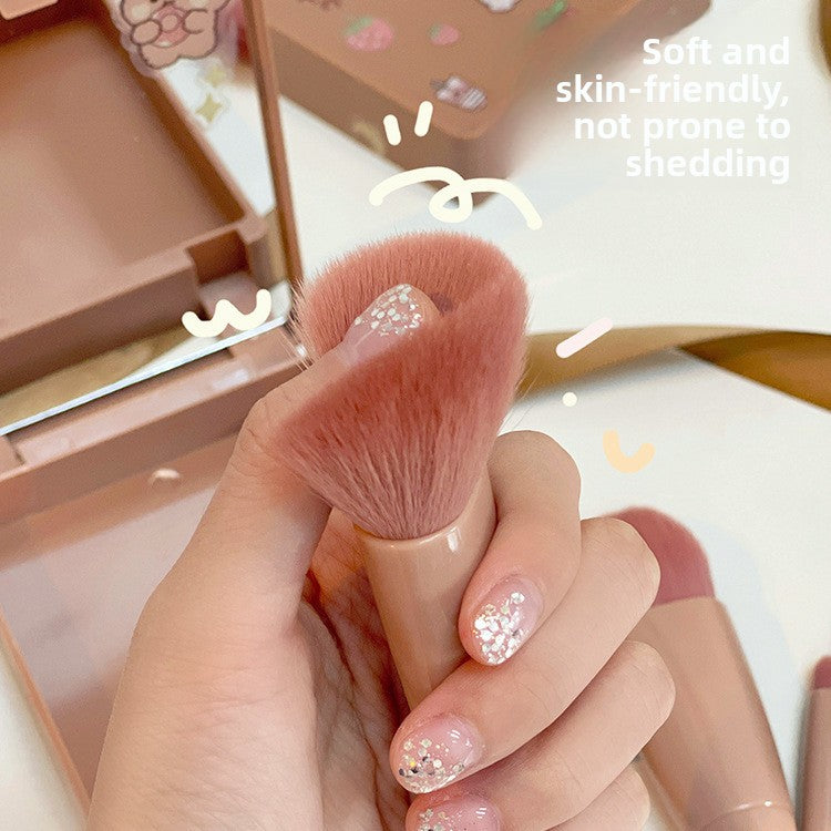 Portable 5-piece makeup brushes